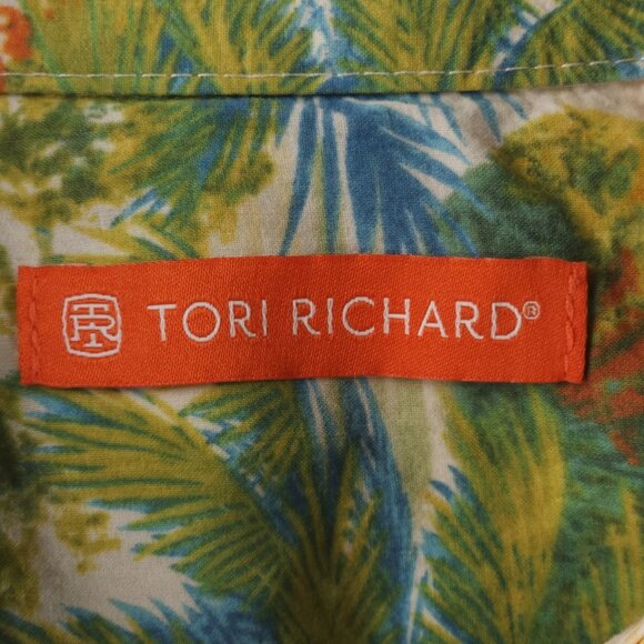 Tori Richard Beach Scene Print Hawaii Large Short Sleeve Colorful Cotton USA - Picture 8 of 16
